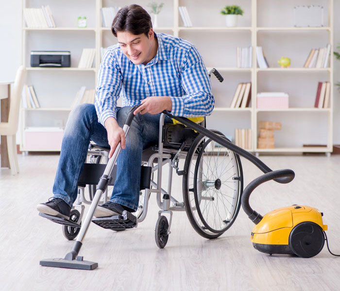 Enabling independent living through support with vacuuming and household duties